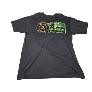 Vintage Postage Stamp‎ Graphic T-Shirt Men's L Holly Michigan Indie